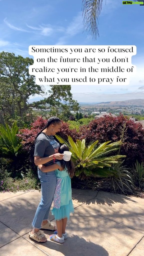 Tamera Mowry-Housley Instagram - In the embrace of my daughter, I found a powerful reminder of the present. 🌟💕 With the breathtaking view before us, I stood in awe, realizing that the very moment I’m living now is what I once yearned for, what I once prayed for. Sometimes, the beauty of our blessings lies not in the future but right here, right now. Let’s cherish these precious moments and embrace the gratitude that fills our hearts. ✨🙏❤️ Inspo✨: @coreyarvinger