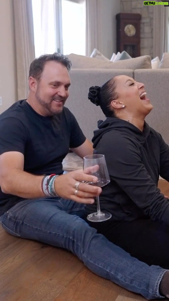 Tamera Mowry-Housley Instagram - When wine brings out the silliness in us! 😂🍷🤪 FYI! I might have wet my pants laughing so hard doing this. Thanks @adamhousley for always being down to play. Cheers to unforgettable moments and endless laughter! 🥂✨ Inspo✨: @stac1a_d