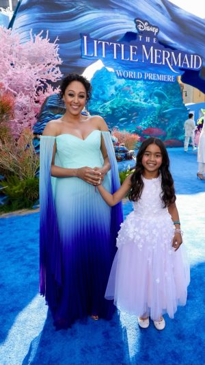 Tamera Mowry-Housley Instagram - Dreams do come true! We dove into a fairytale at The Little Mermaid premiere, and now the magic is hitting theaters everywhere. Seeing Ariah’s excitement and anticipation as she got ready for this enchanting night filled my heart with joy. Sharing the experience with @tiamowry and Cairo made it even more memorable. From interviews with reporters to striking poses and capturing unforgettable moments, it was a night we’ll treasure forever. And standing alongside the incredible @hallebailey was a true inspiration. Join us in celebrating the release of this mesmerizing film, now enchanting audiences in theaters near you! 🧜🏽‍♀️✨❤️🎬