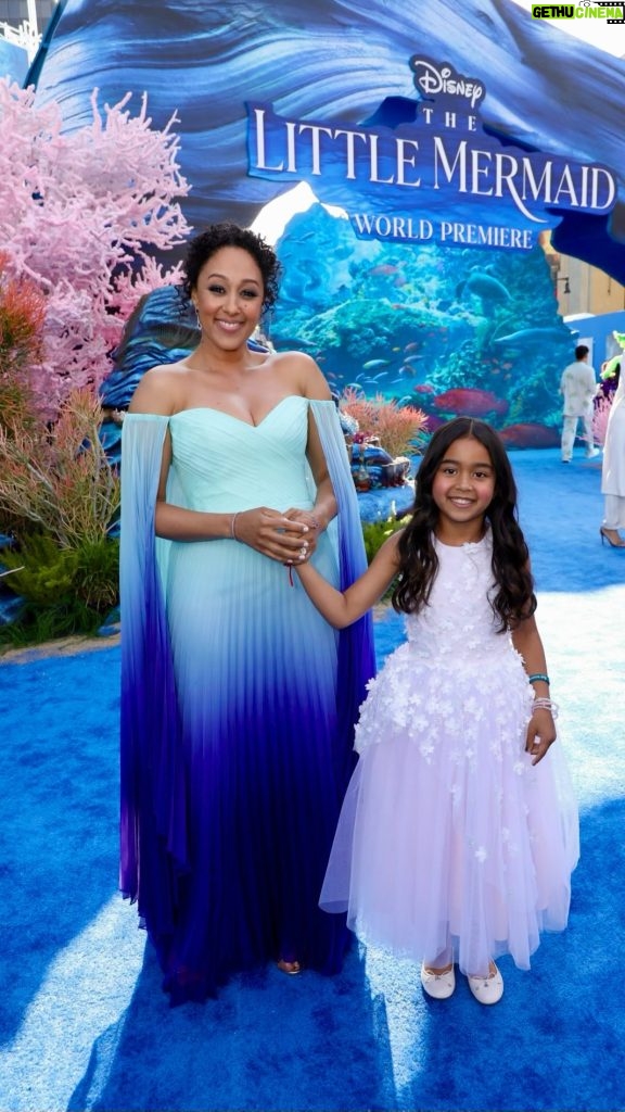 Tamera Mowry-Housley Instagram - Dreams do come true! We dove into a fairytale at The Little Mermaid premiere, and now the magic is hitting theaters everywhere. Seeing Ariah’s excitement and anticipation as she got ready for this enchanting night filled my heart with joy. Sharing the experience with @tiamowry and Cairo made it even more memorable. From interviews with reporters to striking poses and capturing unforgettable moments, it was a night we’ll treasure forever. And standing alongside the incredible @hallebailey was a true inspiration. Join us in celebrating the release of this mesmerizing film, now enchanting audiences in theaters near you! 🧜🏽‍♀️✨❤️🎬