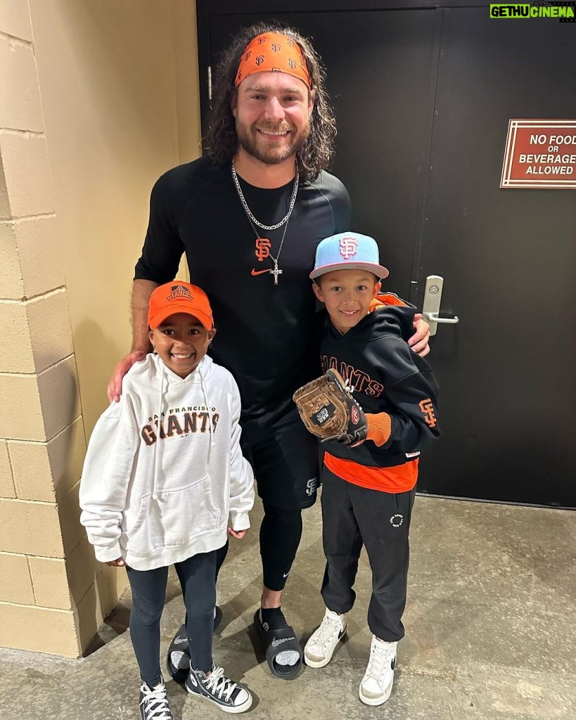 Tamera Mowry-Housley Instagram - A day filled with family, fun, and a whole lot of @sfgiants spirit! ⚾️❤️ The joy on my kids' faces as they met some of their favorite players was priceless. So grateful to share this incredible experience with my family. (Tahj we know you love the Dodgers thanks for being there anyways 🤣) Memories made, cheers shared, and Giants pride shining bright! 🌟🧡