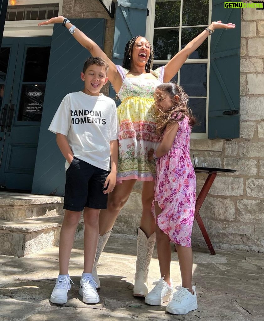 Tamera Mowry-Housley Instagram - My happy place is with my babies! Also in #austintexas always the amazing @moonshine_atx 🍿🥃