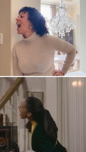 Tamera Mowry-Housley Instagram - Taking a trip down memory lane with my mini-me! 🌟 Ariah and I had a blast recreating a scene from ‘Sister, Sister’. She’s not only a fan but also a natural at this (must be in the genes 😉)✨. It’s moments like these that fill my heart with joy and nostalgia. Who remembers this scene? #MiniMeMoment #SisterSisterRevival #nostalgia #flashbackfriday