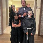 Tamera Mowry-Housley Instagram – Had to go with the classic #theaddamsfamily 🕸️. One of our fav cartoons to watch when we were kids. How’s we do?! 🎃
Who’s your fav? 
#happyhalloween
#familyandfriends
Make-up @muajanet 
Prosthetic make-up (Adens bald head) @hairmakeuptaramarshell ✨