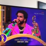 Tanishk Bagchi Instagram - Cheers to team #AankhMarey! ✌️‬ ‪Thank you @ranveersingh, @itsrohitshetty, @karanjohar & @azeemdayani. #ZeeCineAwards2019