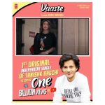 Tanishk Bagchi Instagram - #1billionviews 🙌🏻 Thank you to the entire team for taking this melody straight from my heart to a billion hearts... Vaaste has always been so close to me since i composed it during my struggling days-@dhvanibhanushali22 and @nikhilmusic u guys brought my composition to life which will always be special to me . @azeemdayani we always end up creating something soulful which touches hearts ,to many more beautiful melodies an music supervision like #vaaste 🥂-beautifully written by #mehmoodarafat @vinod.bhanushali sir aap ne jee jaan laga di to make this song reach its potential . Thank you to my @tseries.official family And most of all #bhushankumar sir for believing in my craft an music... 🤍🙏🏻 its a very proud moment and feeling thank u Maa and Papa for believing in me and helping achieve my dreams , it wouldn’t have been possible without my families prayers and blessings 🙏🏻, and a BIGGGGG virtual hug to my strength my fans and people who love and listen to the music i believe in and make 🤗🤗🤗🤗 #grateful