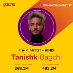 Tanishk Bagchi Instagram - Thank you everyone for making me the Top Artist on @gaana Keep listening to my songs only on Gaana.. Bas bajna Chaiye gaana..... #GaanaPlayback2019 #gaana