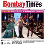Tanishk Bagchi Instagram - It was amazing performing with @zarakhan at the @bombaytimes @timesfashionweek showstopping for the talented @sonalijain_fashion and singing some great songs to make the event even more entertaining 🥂 . . . Makeup : @blendmepretty_anshul Hair : @promisetomakeurhairlookstylist