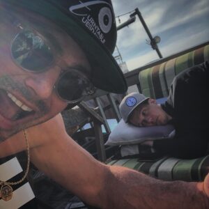 Taylor Kinney Instagram - George wake up! Let’s go surfing! It’s 105pm! We are, after all, at the beach.