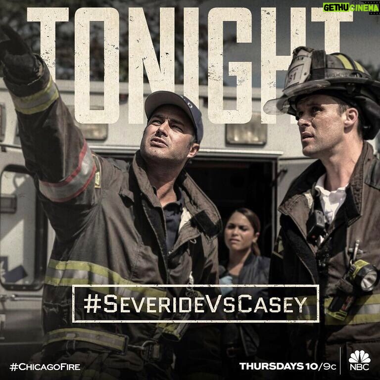 Taylor Kinney Instagram - All new episode tonite! Casey and Severide just might finally kick the shit out of each other this time! Don’t miss it 10/9C #chicagofire