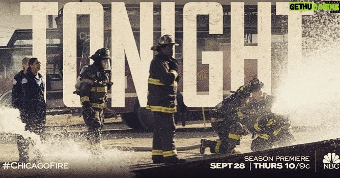 Taylor Kinney Instagram - Season 6 starts tonite!! Be sure to tune in 10/9 central. Thanks to all the fans for getting us this far, looking forward to many more. Cheers! #chicagofire