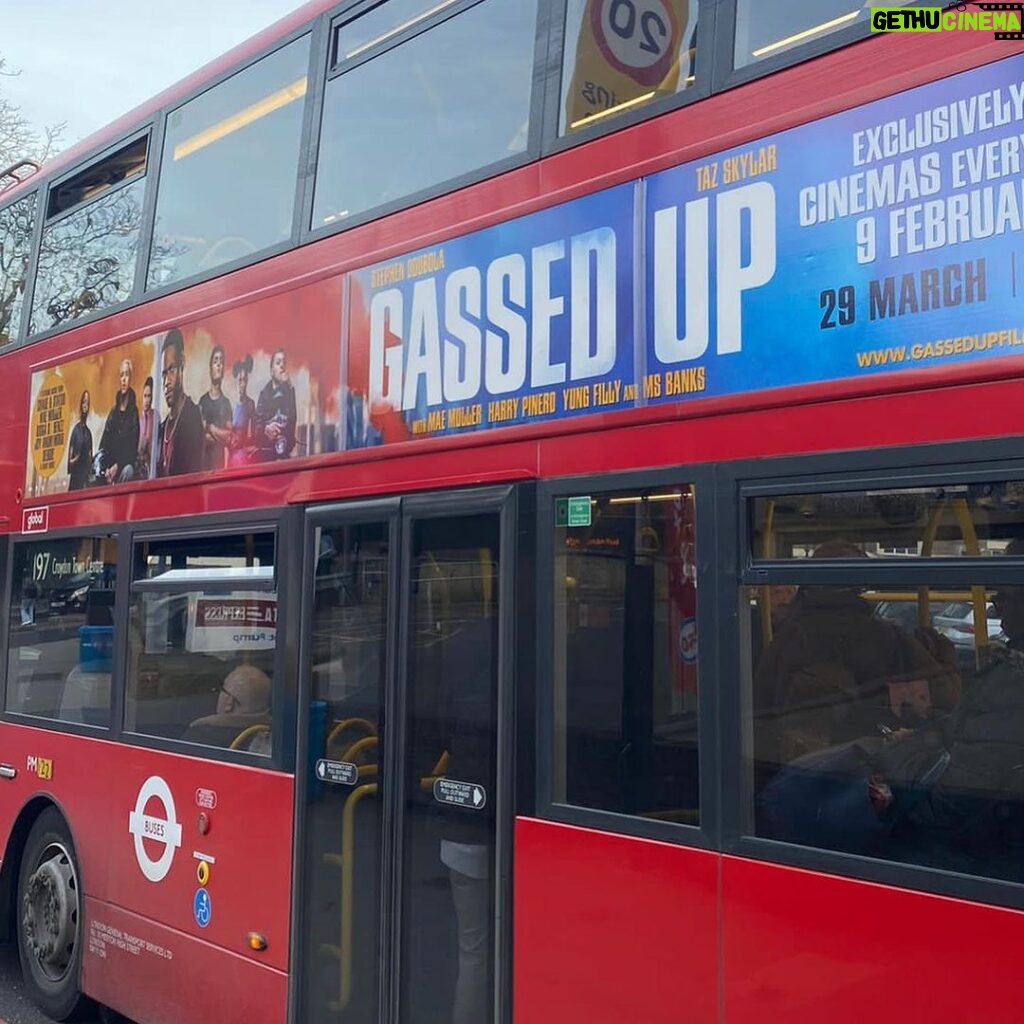 Taz Skylar Instagram - Everytime there’s billboards or bus adds, I’m never in the right country to see them 🤣 #GassedUp @primevideouk It’s coming out in UK cinemas on the 9th of Feb! In this world where we never connect in real life anymore, It’d really mean a lot to me, if we could come together to watch this film in a communal space. And actually go to the cinema! 🤗🙃 And if you see more of these busses roaming around, tag me in a pic!! London, United Kingdom