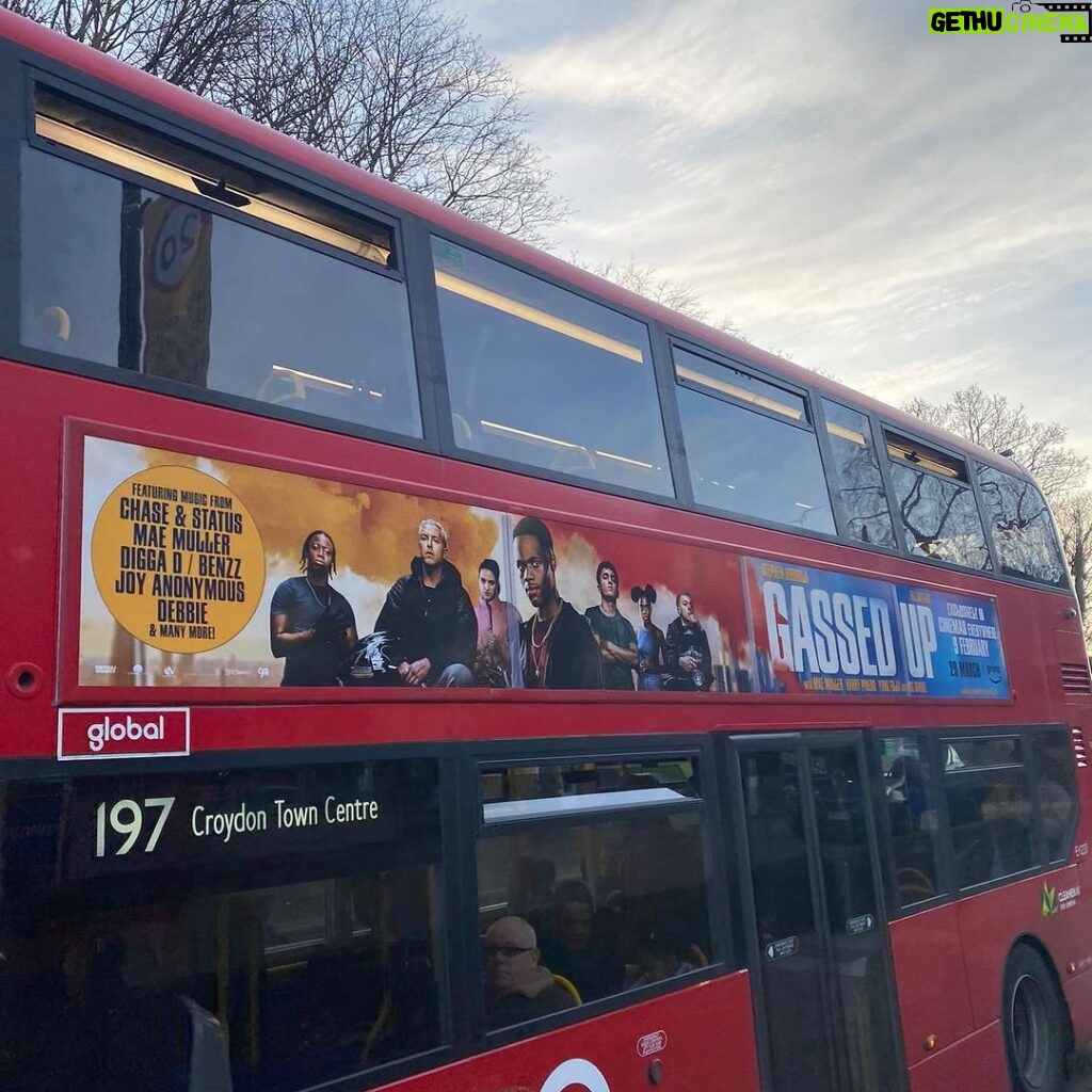 Taz Skylar Instagram - Everytime there’s billboards or bus adds, I’m never in the right country to see them 🤣 #GassedUp @primevideouk It’s coming out in UK cinemas on the 9th of Feb! In this world where we never connect in real life anymore, It’d really mean a lot to me, if we could come together to watch this film in a communal space. And actually go to the cinema! 🤗🙃 And if you see more of these busses roaming around, tag me in a pic!! London, United Kingdom