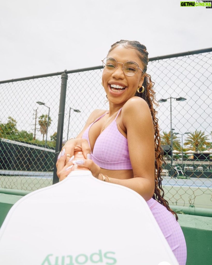 Teala Dunn Instagram - We playing pickle ball 🤪 @spotify Los Angeles, California