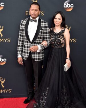 Terrence Howard Instagram - My beautiful wife Mira & I. What a night! #Emmys (Styled by @jeanneyangstyle)