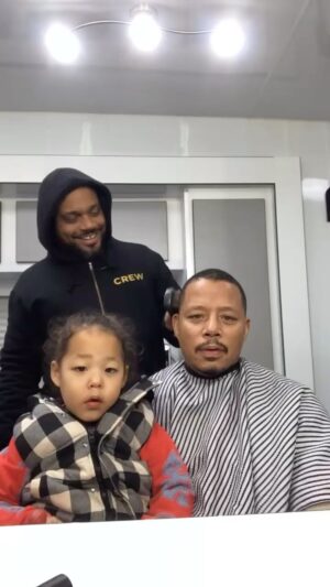 Terrence Howard Instagram - The making of Lucious… flashback. @nolankutz @bevjomakeup @missyforney #missmyfriends♥️