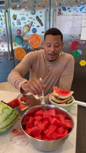 Terrence Howard Instagram - For everyone there’s that “watermelon” where the struggle makes worthy the reward! Go get yours and save the seeds and drop them off along your fertile paths!  #dontthrowawayseeds #makewayforlife