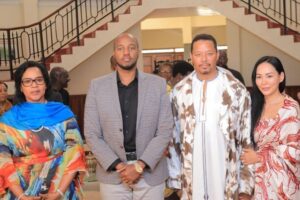 Terrence Howard Instagram - His Royal Highness King Oyo of Tooro and Her Majesty the Queen Mother welcomed Mira and I to his Kingdom. We were greeted with music and traditional dance that created a sense of joy and a welcoming to us. During this celebration we were honored when King Oyo blessed us with Ugandan names. We are extremely pleased to have this opportunity to immerse ourselves in this culture, the people, the food and the natural beauty of Uganda. Uganda is truly the Pearl of Africa.