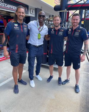 Terry Crews Instagram - Having the BEST TIME at my first @F1 with @redbullracing at @hungaroring_official !!!!

The race, the tech, the science and hospitality you’ve shown me were second to none! Thank you and Godspeed!!!