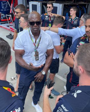 Terry Crews Instagram - Having the BEST TIME at my first @F1 with @redbullracing at @hungaroring_official !!!!

The race, the tech, the science and hospitality you’ve shown me were second to none! Thank you and Godspeed!!!