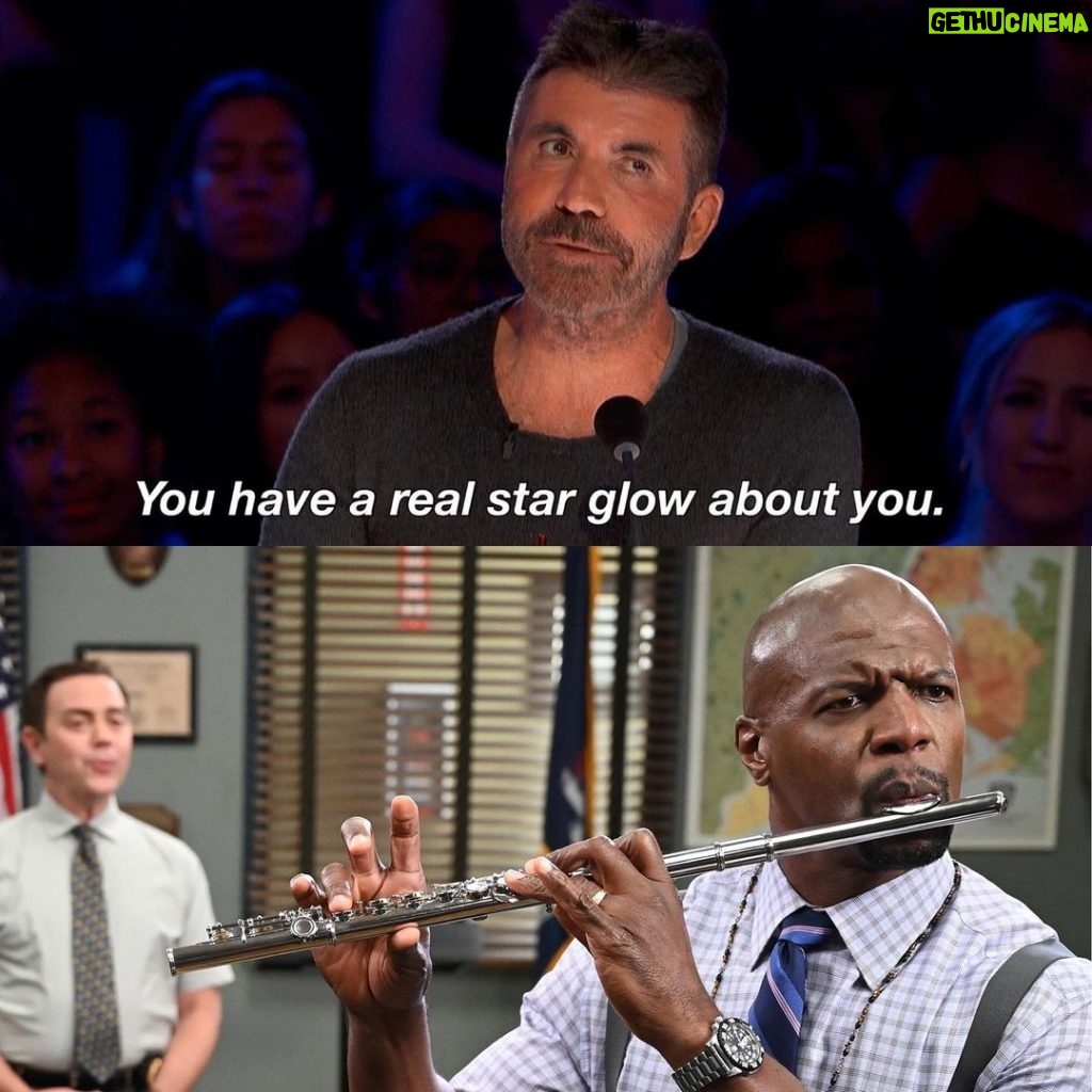 Terry Crews Instagram - What do you think #Brooklyn99 fam, would Terry Jeffords get the #AGT Golden Buzzer? Nine-nine! 🪈🎉🎉🎉