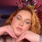Tess Holliday Instagram - Happy New Year! 🍾🥳 My outfit last night was inspired by one of the biggest trends this new year: polka dots! 2012 me has been preparing for this lol🌟✨ #newyearsday #newyearseve #nye #2024trends #plussizestyle #plussizefashion #effyourbeautystandards