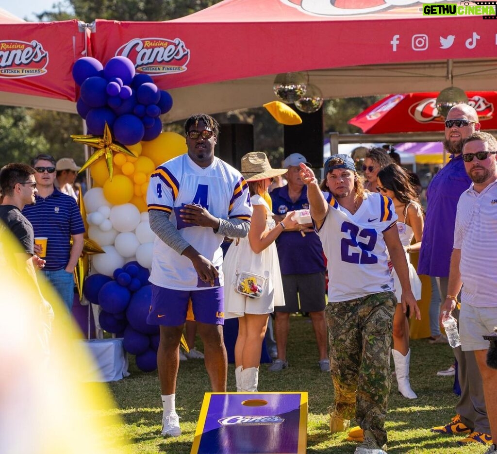 Theo Von Instagram - taking offers. still got 6 1/2 week of eligibility. God did. 🙏 🙏 @lsufootball and Louisiana for the warm welcome. No other state id rather be from. nobody do it like the boot. ❤️ 🙏 @raisingcanes 📸: @austin.gremillion