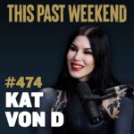 Theo Von Instagram - Sat down with the angel of ink @thekatvond to hear more about her journey out of Los Angeles, and into Christianity. We talked blacking out her tattoos, buying haunted houses, searching for meaning, and why Goths are in trees. Thank you so much Kat for stopping by and chatting, youre a pleasure! and thank you all for the support. Out now everywhere.