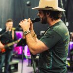 Thomas Rhett Instagram - the other side of life lately… rehearsal with the boys, finishing this album, headed out west for a week (sorry honey @laur_akins). Might get a haircut? Playing some shows. Back at it, let’s go.