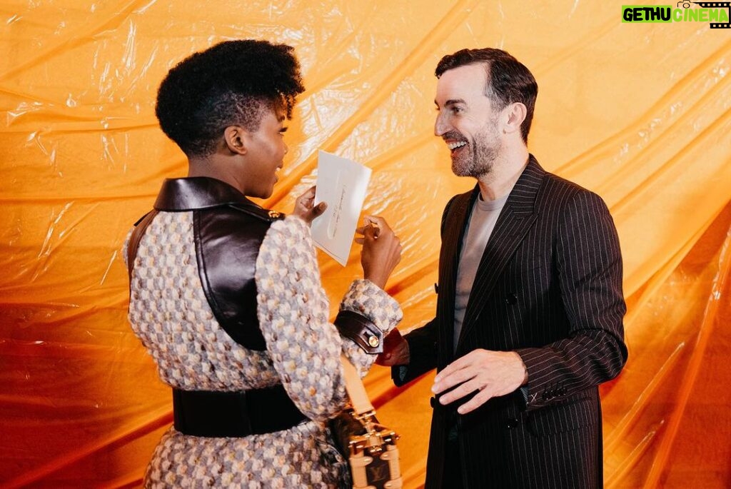 Thuso Mbedu Instagram - Thank you @louisvuitton and @nicolasghesquiere for a great time with the fam!!!! From start to finish - the energy is insane, always buzzing with laughter, love and creativity 😂🤣🫶🏾 Captured by @aust_malema @_rtcstudios