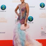 Thuso Mbedu Instagram - Miss SA 2023 repping @lorealparis Sub-Saharan as one of the judges 🫶🏾 Captured by @_rtcstudios Dress by @willetdesignscouture Styled by @chloeandreawelgemoed Jewelry by @nungudiamonds Hair by @urban_mimz Makeup by @nonifemi_makeup