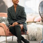 Thuso Mbedu Instagram - L’Oréal conversations 🖤 Captured by @_rtcstudios Styled by @chloeandreawelgemoed in @mmusomaxwell Hair @urban_mimz Makeup by @nonifemi_makeup