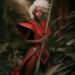 Thuso Mbedu Instagram - It’s giving… “maybe I can be a superhuman” Photography: Franz Steiner @steiner.creative Shot at: Optimist Studios @optimiststudios Makeup by Sally Steiner @muaxsally Look Provided by @morfiumfashion @maisonpriveepr_la