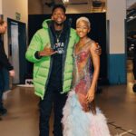 Thuso Mbedu Instagram - How it’s going … (Frame 2) How it started … Last frame is the very first time we met… @robot_boii was behind the camera 🫶🏾💚💛❤️