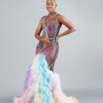 Thuso Mbedu Instagram - Miss SA 2023 repping @lorealparis Sub-Saharan as one of the judges 🫶🏾 Captured by @_rtcstudios Dress by @willetdesignscouture Styled by @chloeandreawelgemoed Jewelry by @nungudiamonds Hair by @urban_mimz Makeup by @nonifemi_makeup