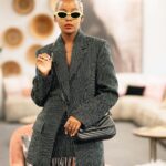 Thuso Mbedu Instagram - L’Oréal conversations 🖤 Captured by @_rtcstudios Styled by @chloeandreawelgemoed in @mmusomaxwell Hair @urban_mimz Makeup by @nonifemi_makeup