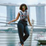 Thuso Mbedu Instagram - Spending some time in beautiful Singapore with the @porscheusa fam for the launch of the new Macan BEV 😍 Captured by @aust_malema @_rtcstudios