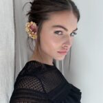 Thylane Blondeau Instagram - @zimmermann 👧🏻🖤 thank you for this beautiful show 🤞🏼🖤