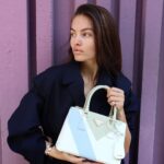 Thylane Blondeau Instagram - Our love is blue and beige and white. Find the color of your love with the new #PradaGalleria @prada Paris, France