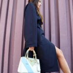 Thylane Blondeau Instagram - Our love is blue and beige and white. Find the color of your love with the new #PradaGalleria @prada Paris, France