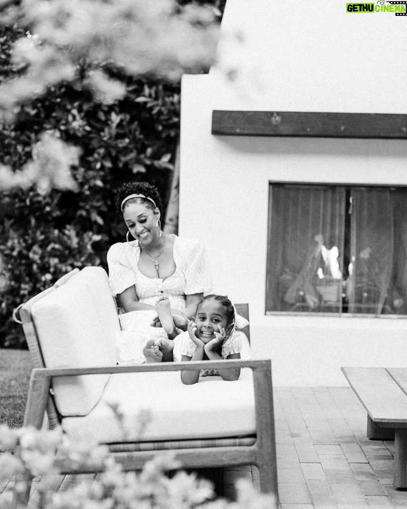 Tia Mowry Instagram - Cairo is my mini me! I saw this old picture of me and was shocked at how much it looked like Cairo 🥹 My twin fr! There is something deeply spiritual and profound about being able to look at my children and see little parts of myself, as well as see them both start to develop into their own personalities. Every day I am so blessed to have my little angels and watch them grow and thrive 🌱