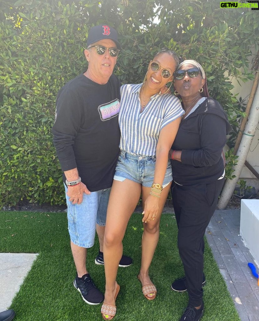 Tia Mowry Instagram - If you saw the prank I pulled on my dad last week, you’d know my dad does not play about me 😂 I feel so blessed to have an amazing girl dad. He's consistently been my protector and the one who's always in my corner, encouraging me to be a strong, confident woman. Over the years, I've cherished the unwavering love and support he's showered on me, whether it's in the context of work or family life. He's created a safe space where I can freely express myself and navigate any challenges life throws my way. Through him, I've learned invaluable lessons on what it means to be a supportive parent, and I aspire to be just as remarkable as him as I raise my own kids.