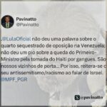 Tiago Pavinatto Instagram - Que mensagem recebe o brasileiro? Rigor na importunação acidental a baleias e encorajamento à discriminação preconceituosa contra o Estado de Israel? Pra mim, é prova que não há Justiça… Sem justiça não existe democracia. Que regime vivemos hoje? São Paulo, Brazil