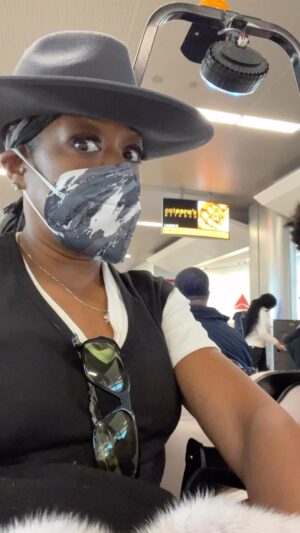Tichina Arnold Instagram - Holiday Travel Day with a Teen. Safe and HAPPY travels to all those with kids this holiday season! #TICHINAandALIJAH #