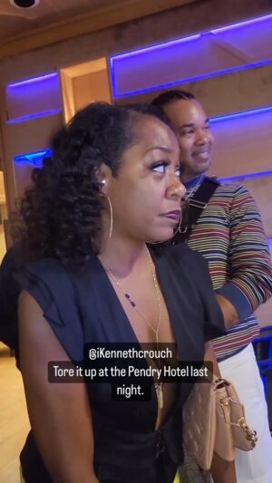 Tichina Arnold Instagram - Ok. About last night. Somehow the church never leaves you. You were awesome last night my friend @ikennethcrouch  I know. I know.  I’m loud. Can’t help it sometimes. LORT! Pray for me. Lol!