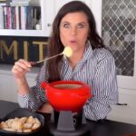 Tiffani Thiessen Instagram - Fondue… Don’t mind if I do 🫕 My favorite spread to do for NYE. Check out the recipe in my book, Here We Go Again.
