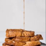 Tiffani Thiessen Instagram - It’s an “Egg Nog French Toast” smothered in syrup kind of morning #nationalfrenchtoastday #recipe on the #blog #linkinbio