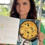 Tiffani Thiessen Instagram - Need a an easy stress-free breakfast for your holiday morning? I got ya covered. My No Frills Frittata from Here We Go Again. #yourwelcome