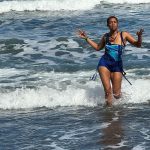 Tiffany Haddish Instagram – I Love being silly on the black sand beach. I have always wanted to do a swimsuit photo shoot. This silly one will do for now #Hana #hawaii #sheready