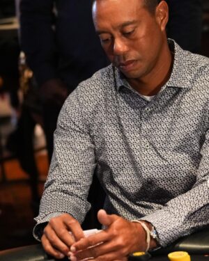 Tiger Woods Instagram - What an amazing night going all in for @tgrfound at the #TigerJam Charity Poker Night.